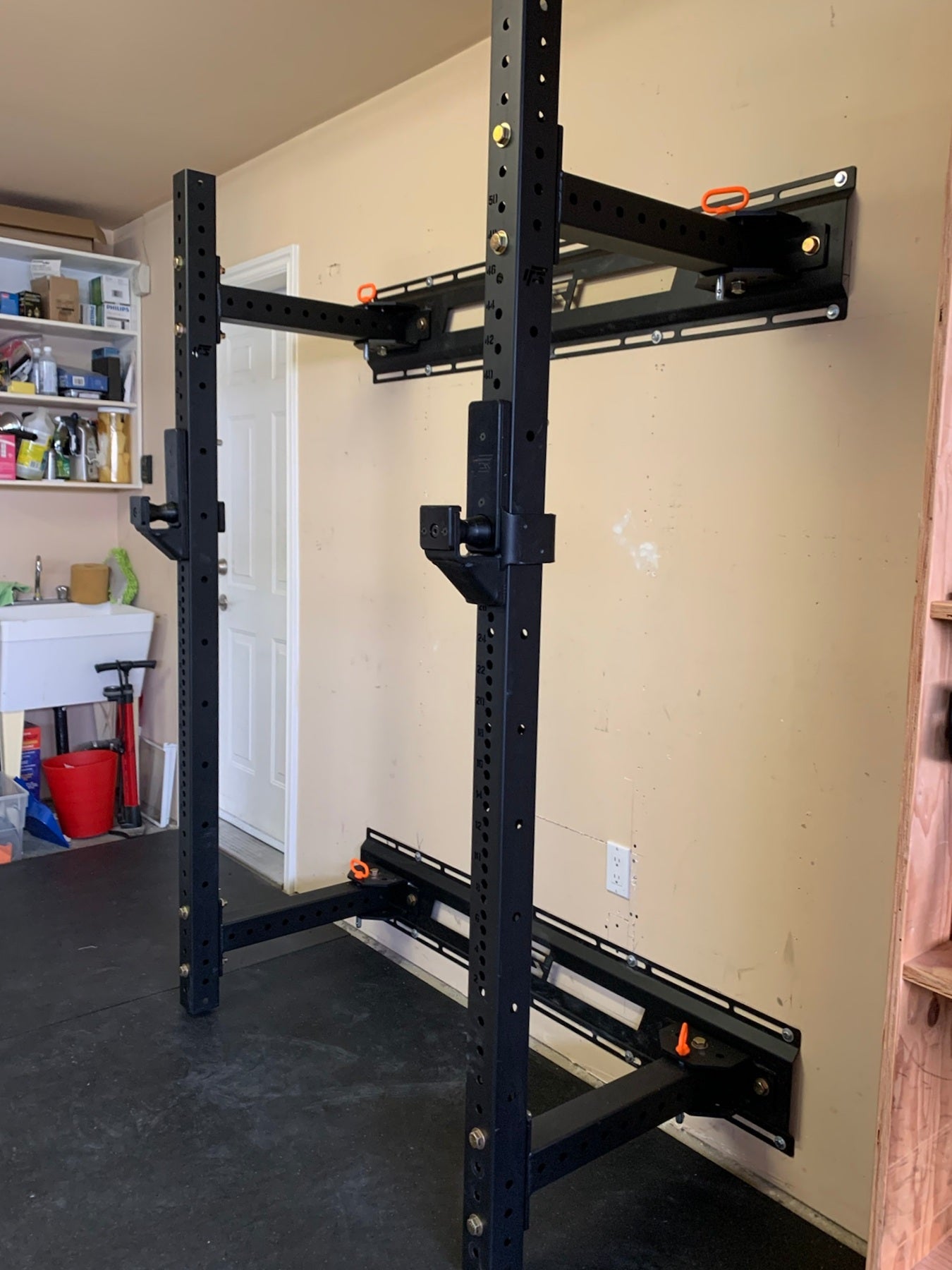ALPHA SERIES 80" WALL MOUNTED FOLDING RACK