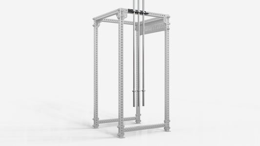 PRO SERIES 3-BAR RACK MOUNTED VERTICAL BARBELL HANGER
