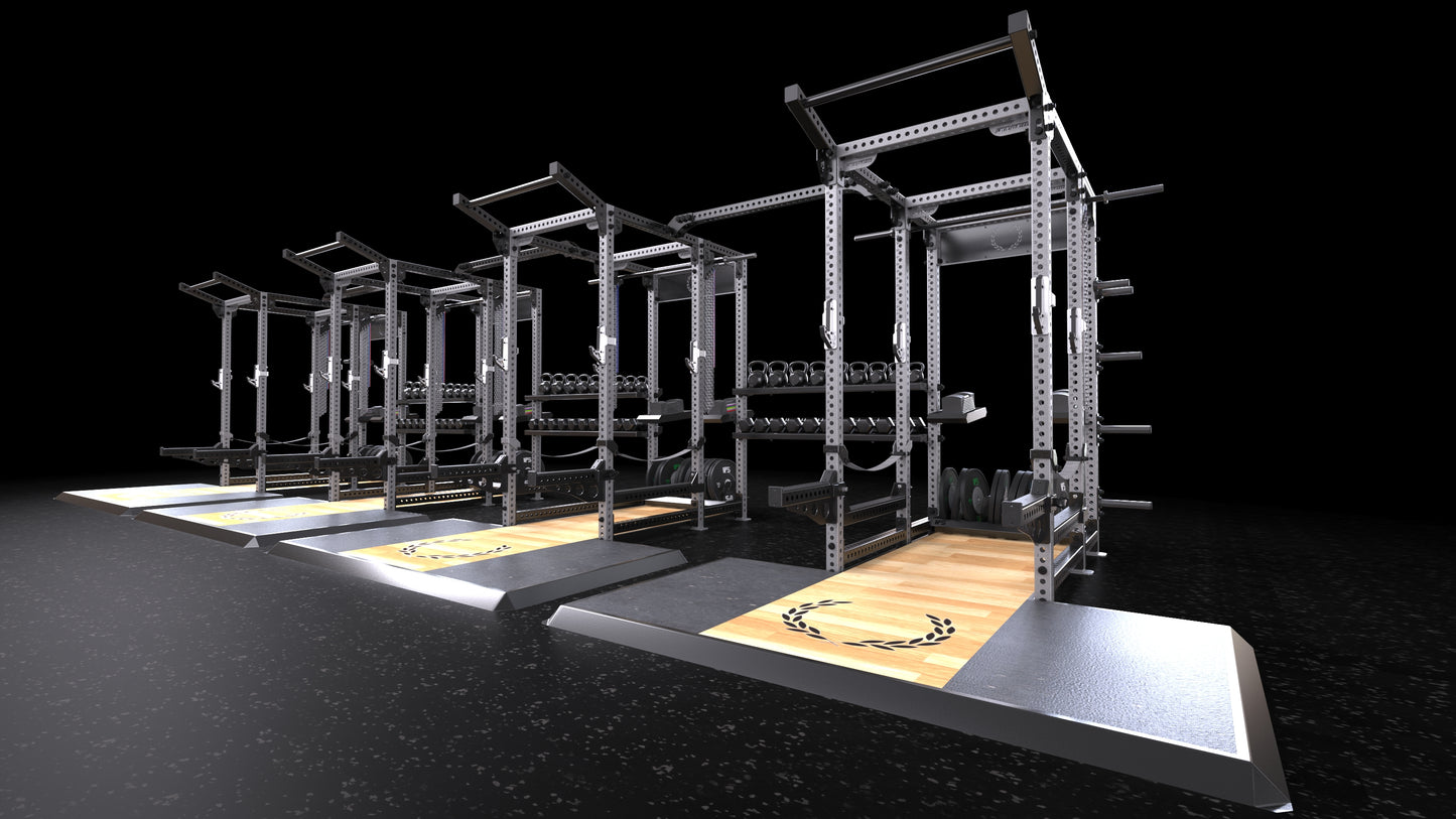 RACK MOUNTED SINGLE POST BUMPER STORAGE SHELF