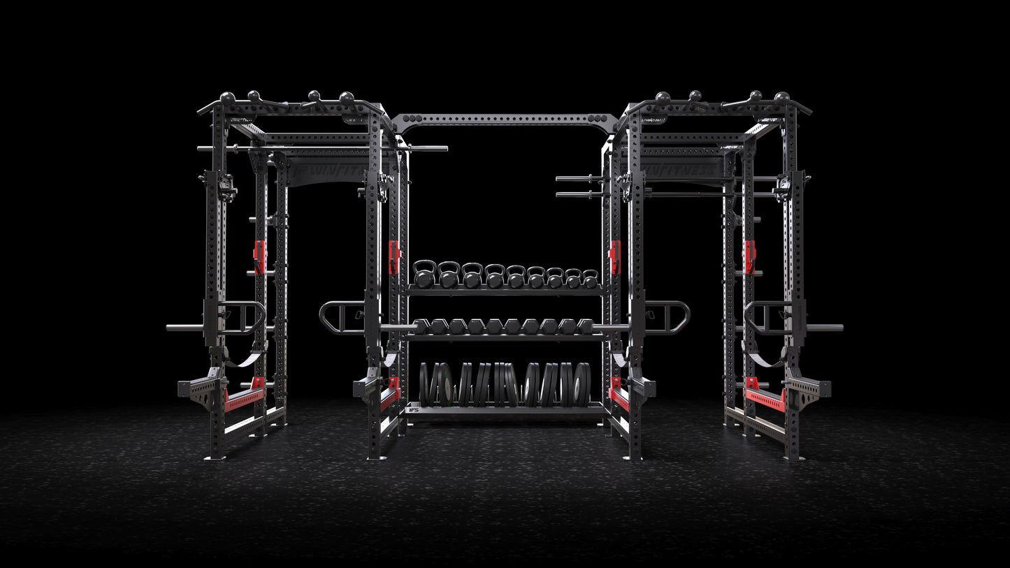 RACK MOUNTED SINGLE POST BUMPER STORAGE SHELF