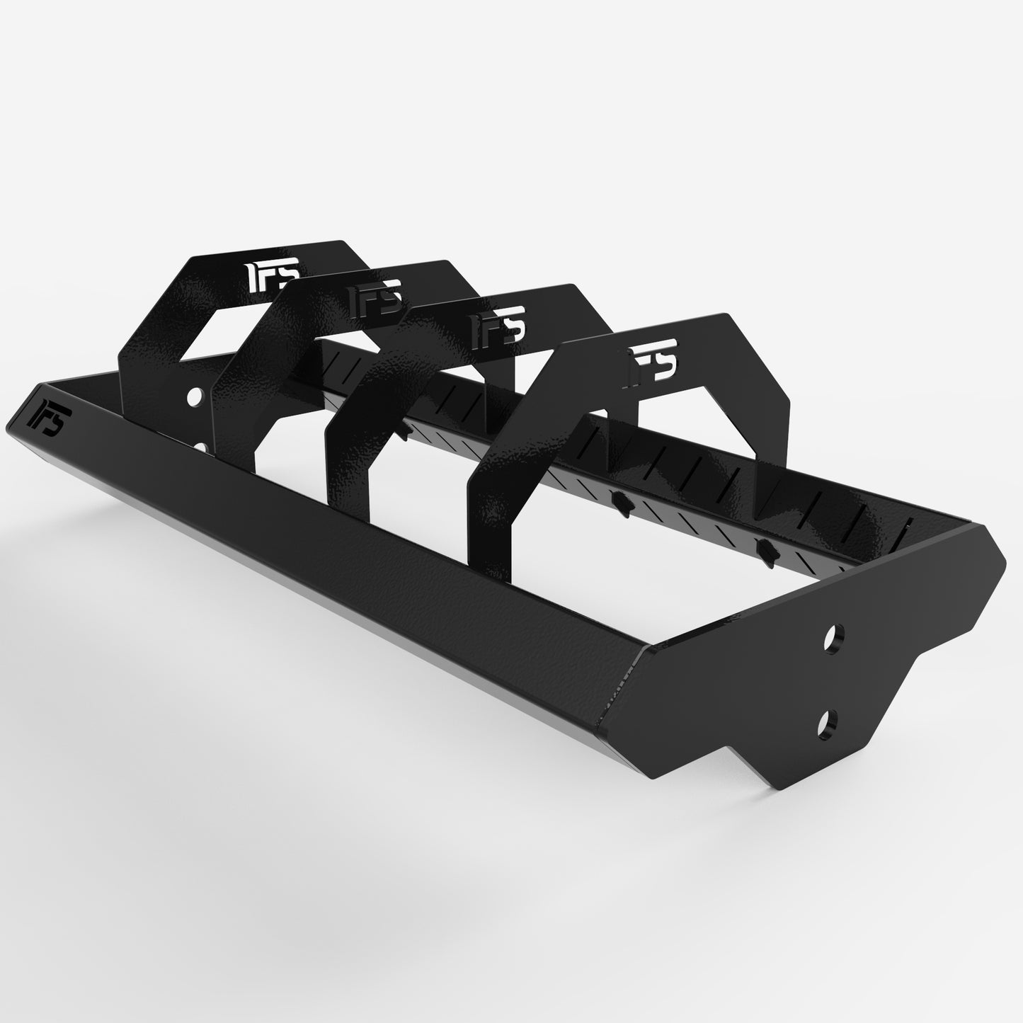 RACK MOUNTED SINGLE POST BUMPER STORAGE SHELF
