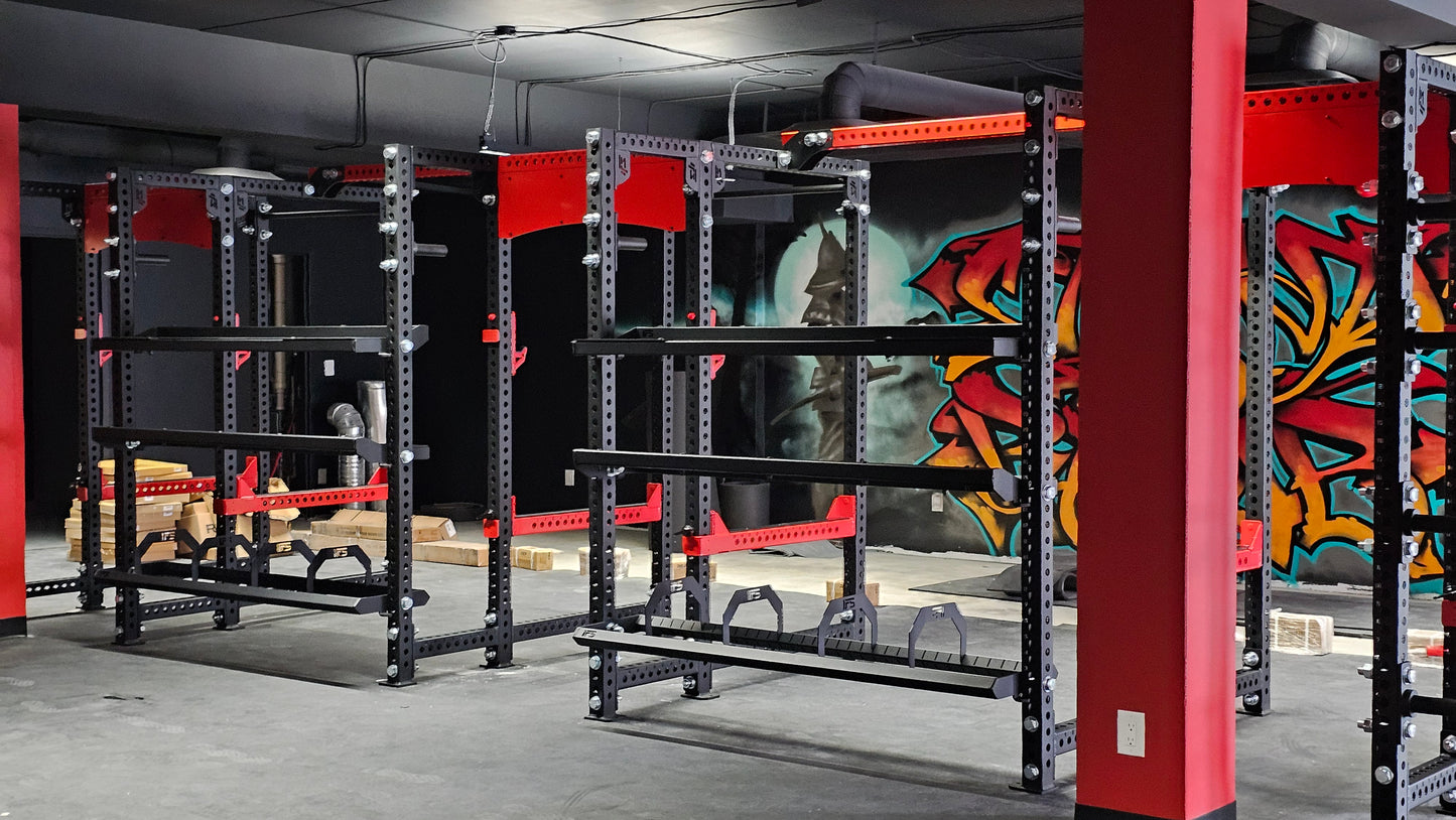 RACK MOUNTED SINGLE POST BUMPER STORAGE SHELF