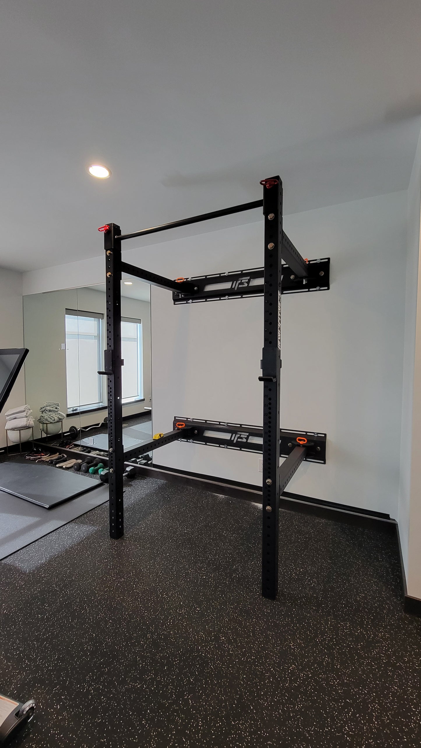 ALPHA SERIES 90" WALL MOUNTED FOLDING RACK