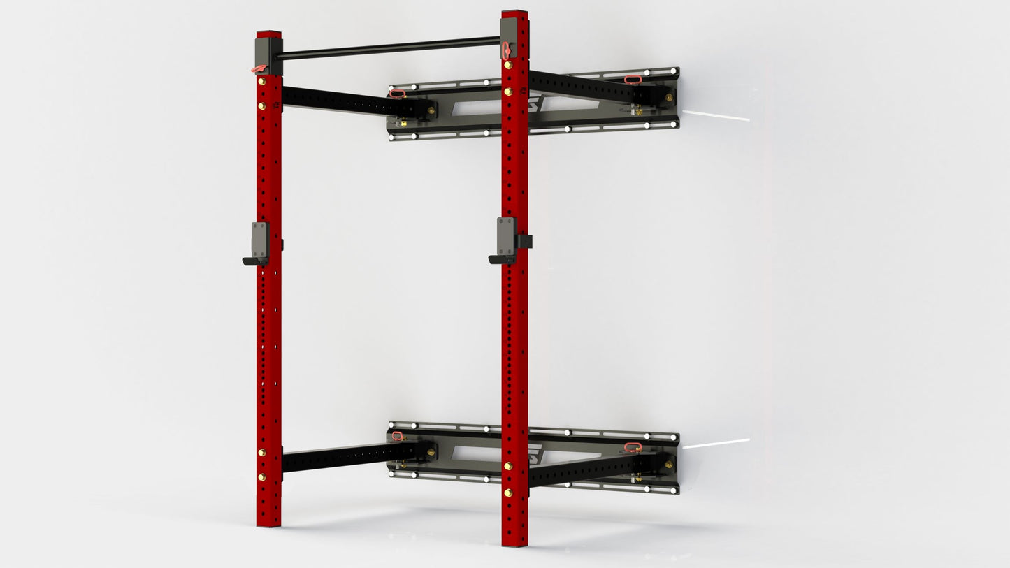 ALPHA SERIES 90" WALL MOUNTED FOLDING RACK
