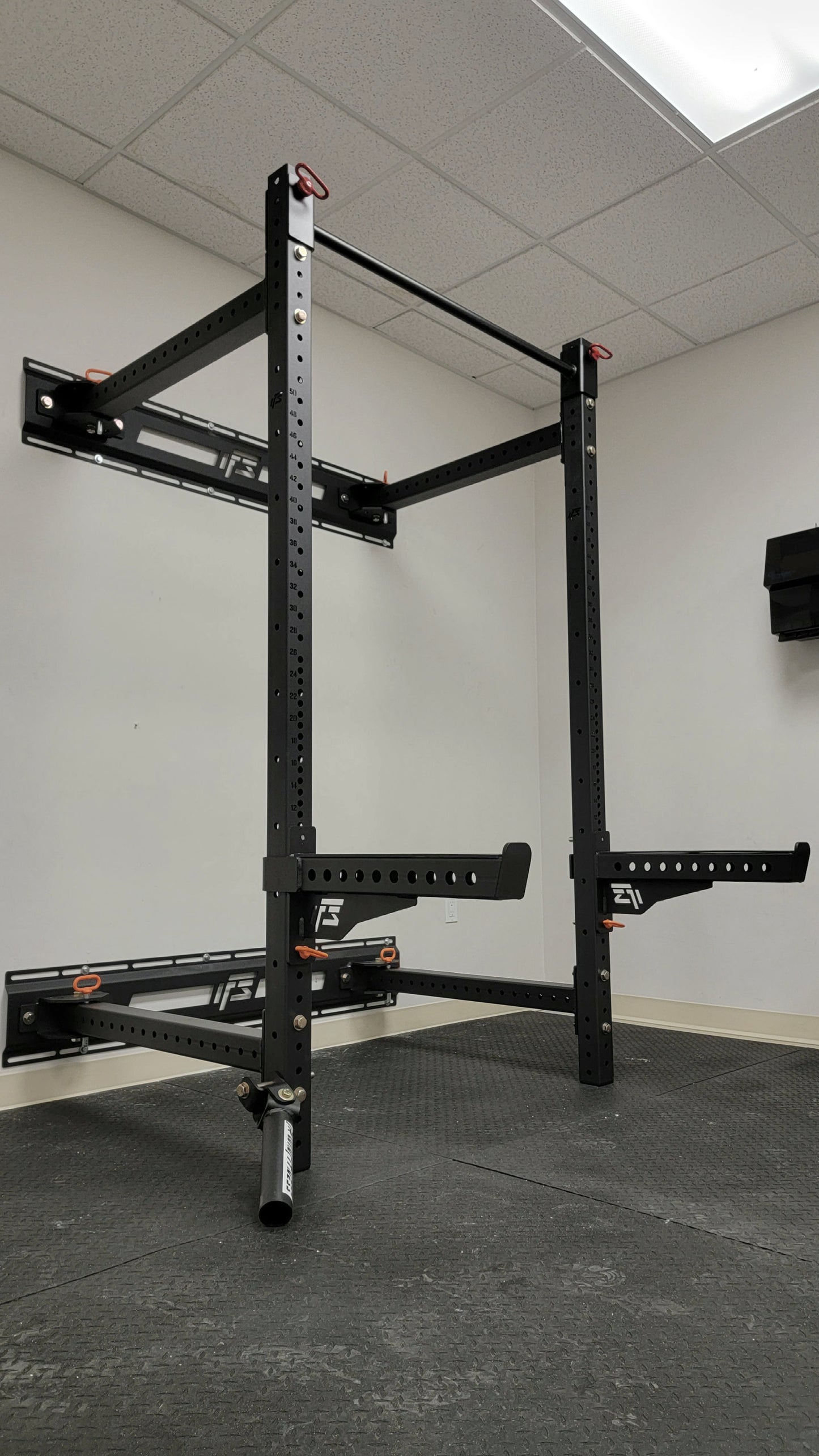 ALPHA SERIES 90" WALL MOUNTED FOLDING RACK
