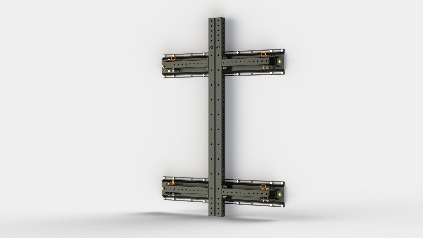ALPHA SERIES 80" WALL MOUNTED FOLDING RACK