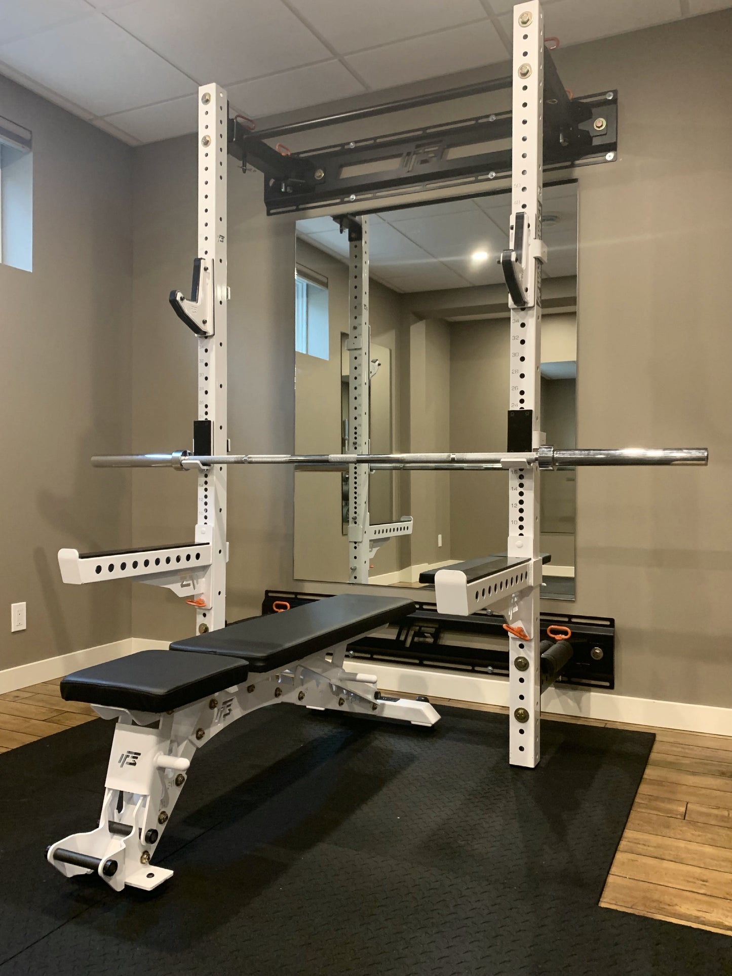 ALPHA SERIES 90" WALL MOUNTED FOLDING RACK