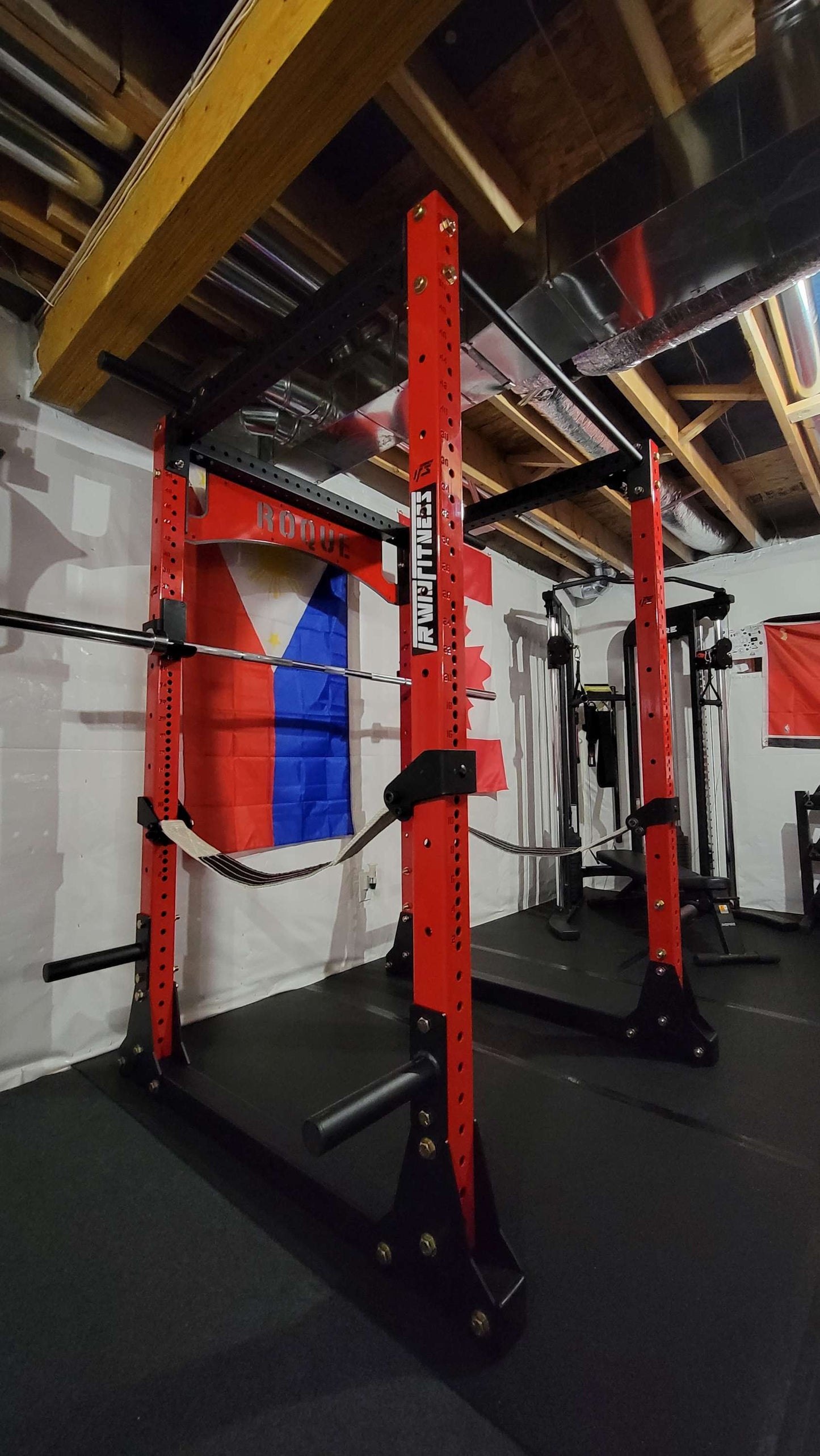 ALPHA SERIES FLAT FOOT POWER RACK - 83"