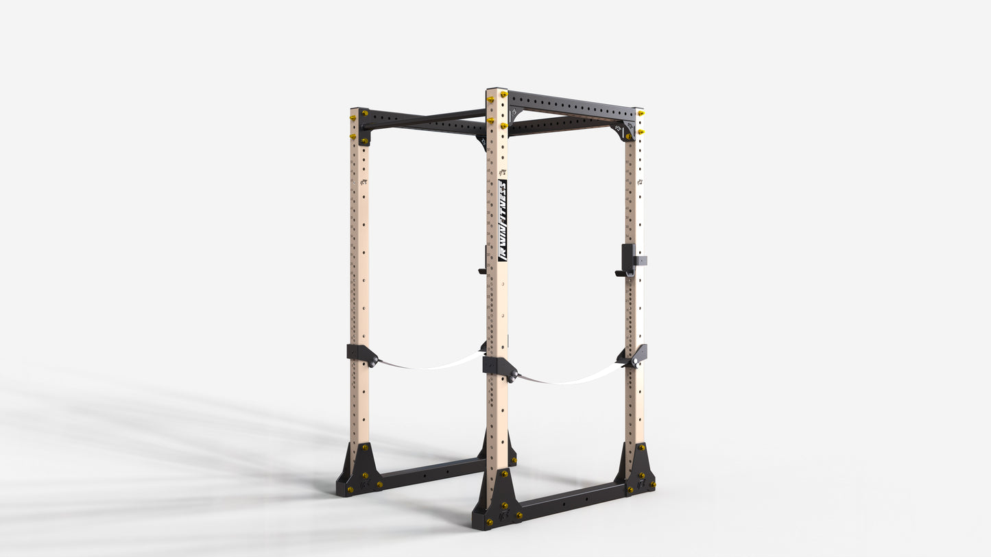 ALPHA SERIES FLAT FOOT POWER RACK - 83"