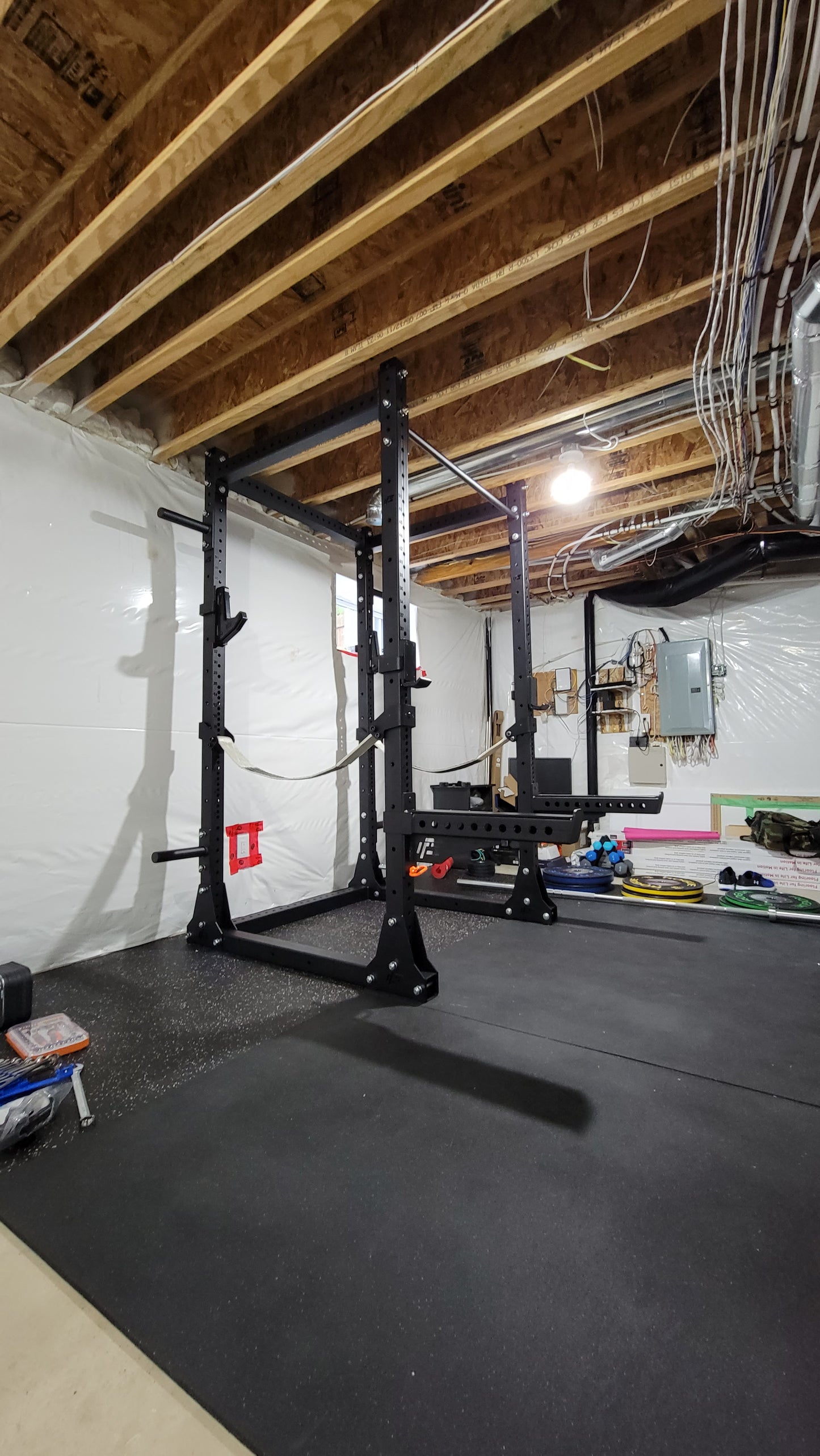 ALPHA SERIES FLAT FOOT POWER RACK - 93"