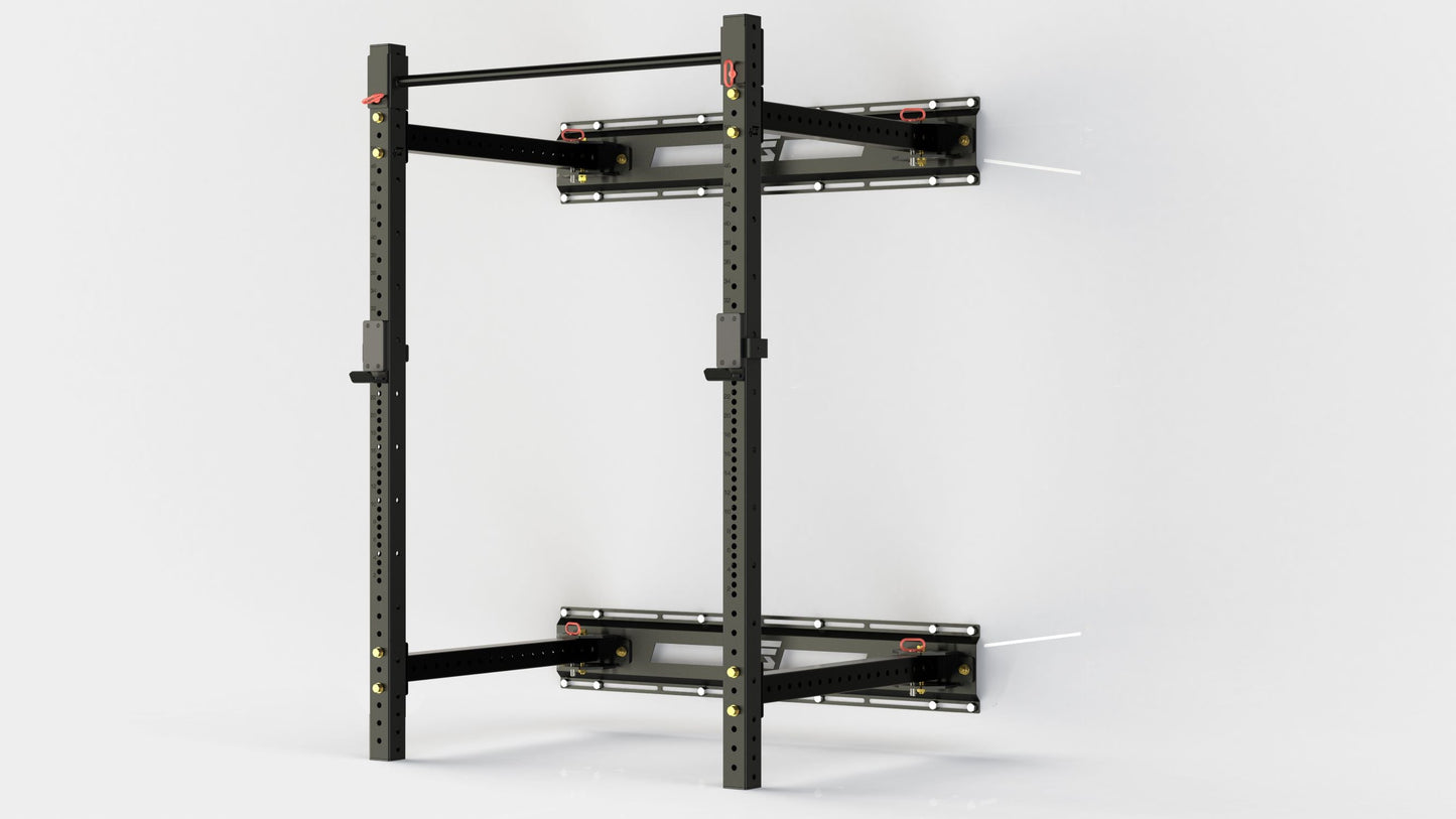 ALPHA SERIES 90" WALL MOUNTED FOLDING RACK