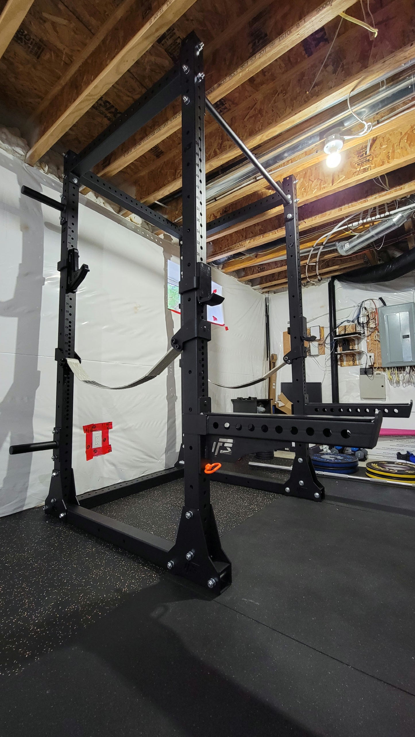 ALPHA SERIES FLAT FOOT POWER RACK - 93"