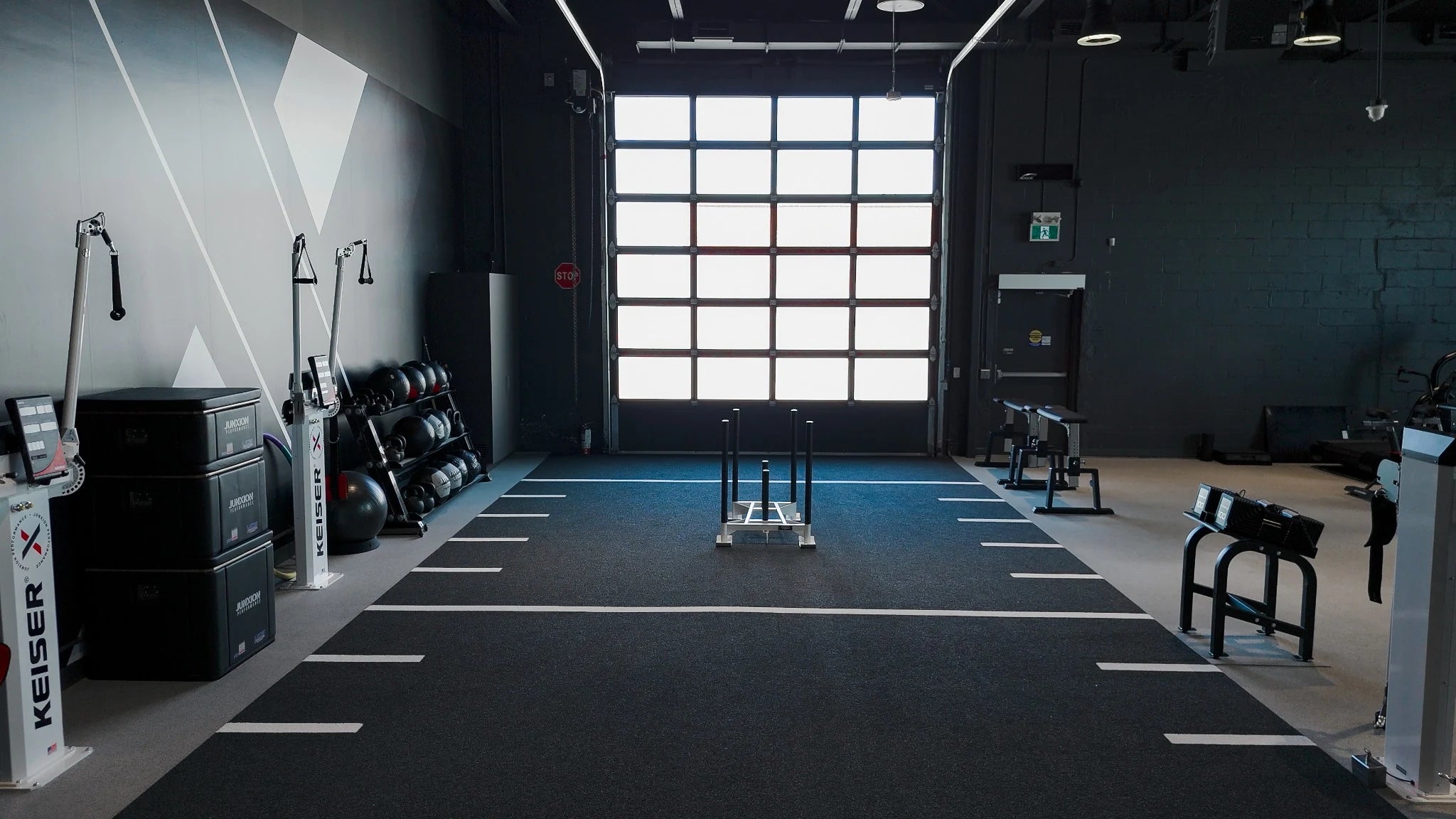 Custom performance flooring at Junxion Performance