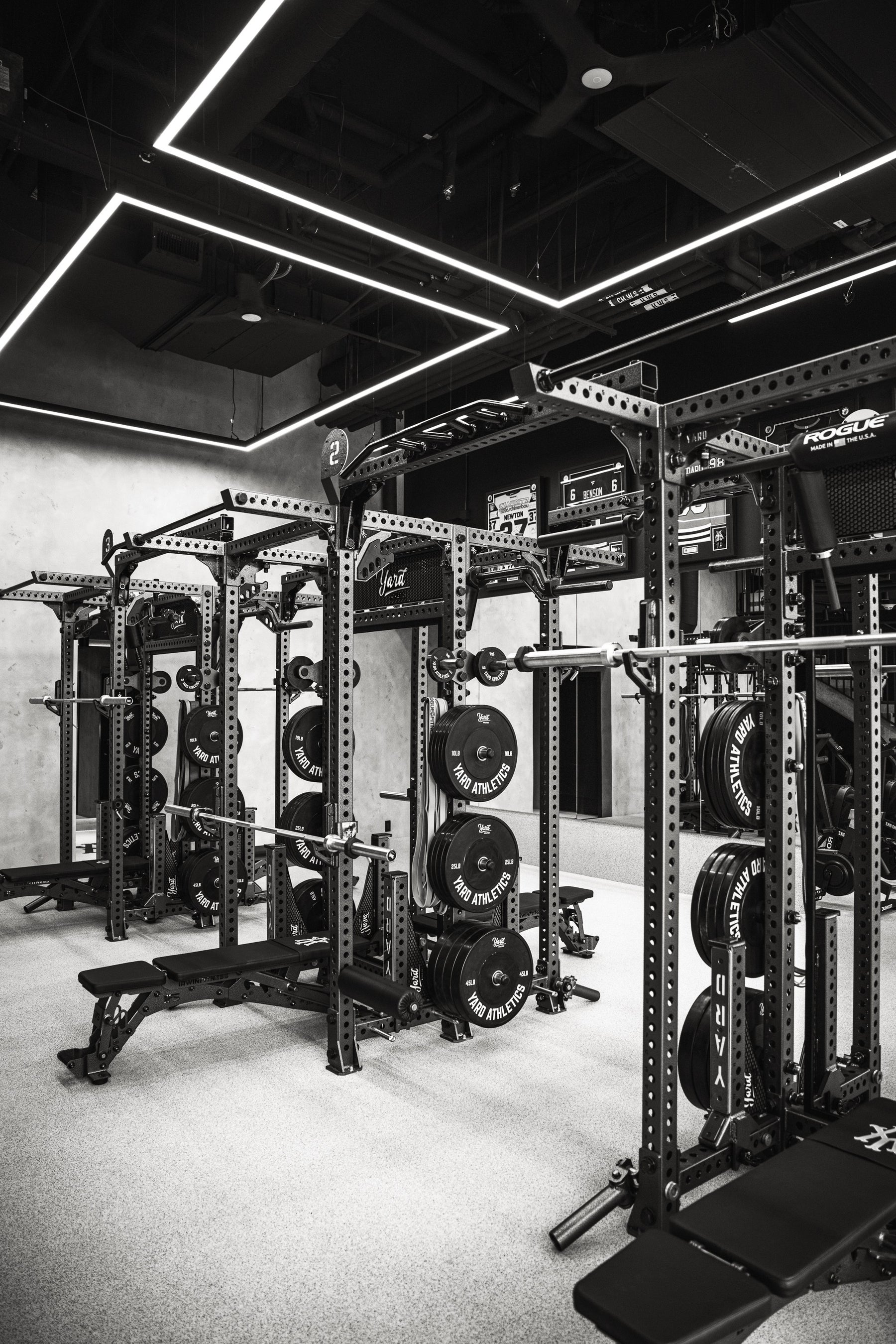 Yard Athletics branded free weights