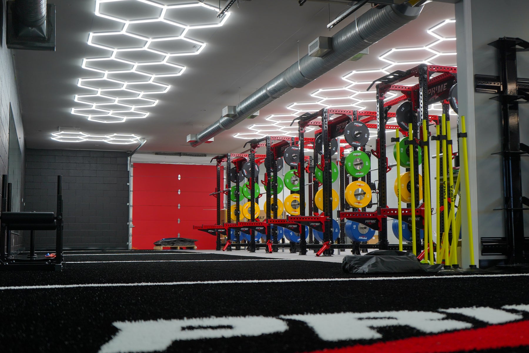 Irwin racks in a performance training environment