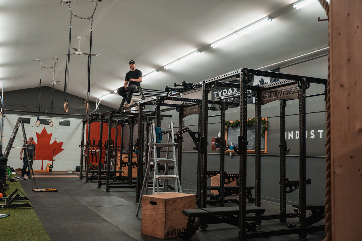 Industrial Athletics training rack system alternate view