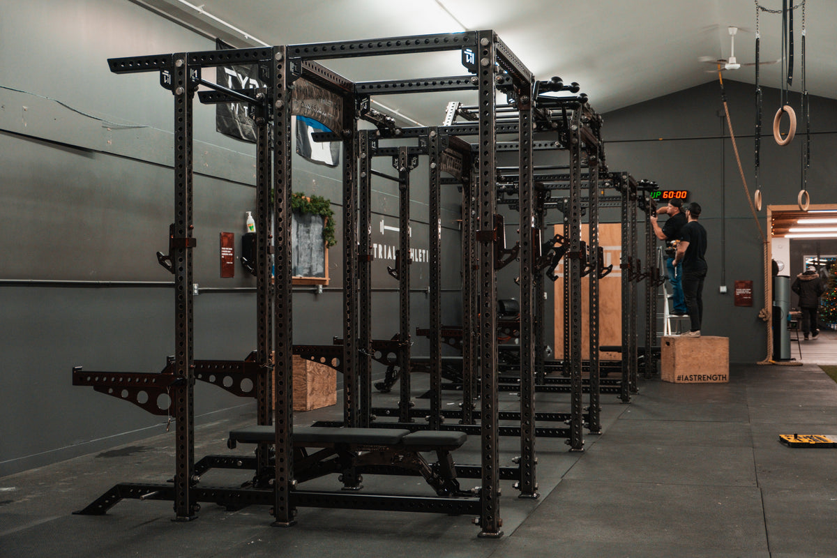 Industrial Athletics custom rack detail alternate view