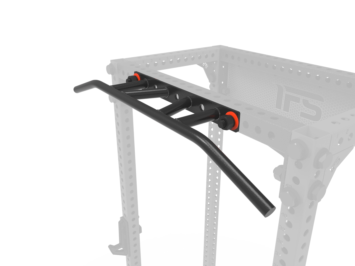 RACK ATTACHED MULTI-GRIP ANGLED PULLUP BAR