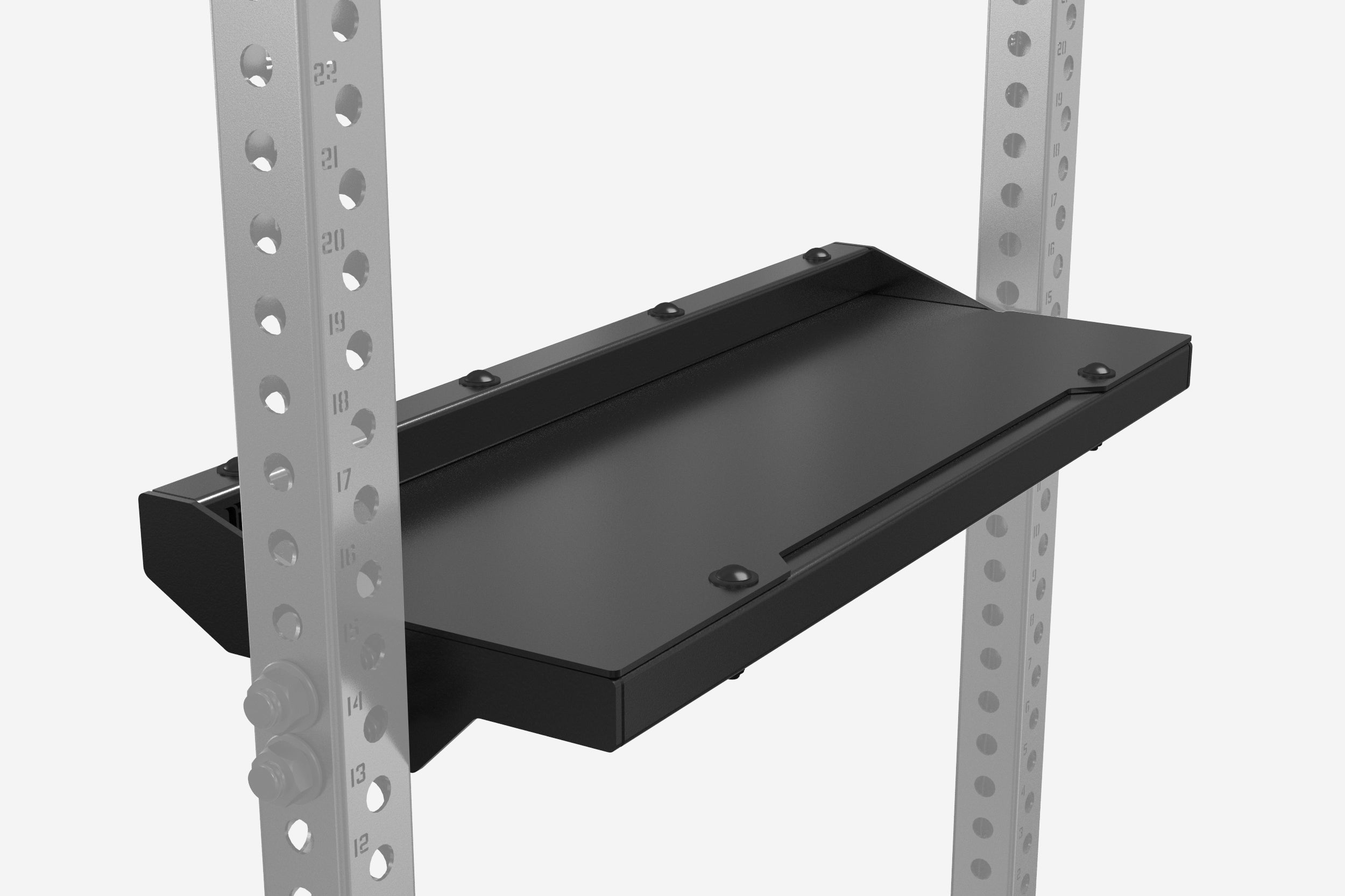 Single Shelf Racking RACK MOUNTED SINGLE POST FLAT STORAGE SHELF – irwinfitness