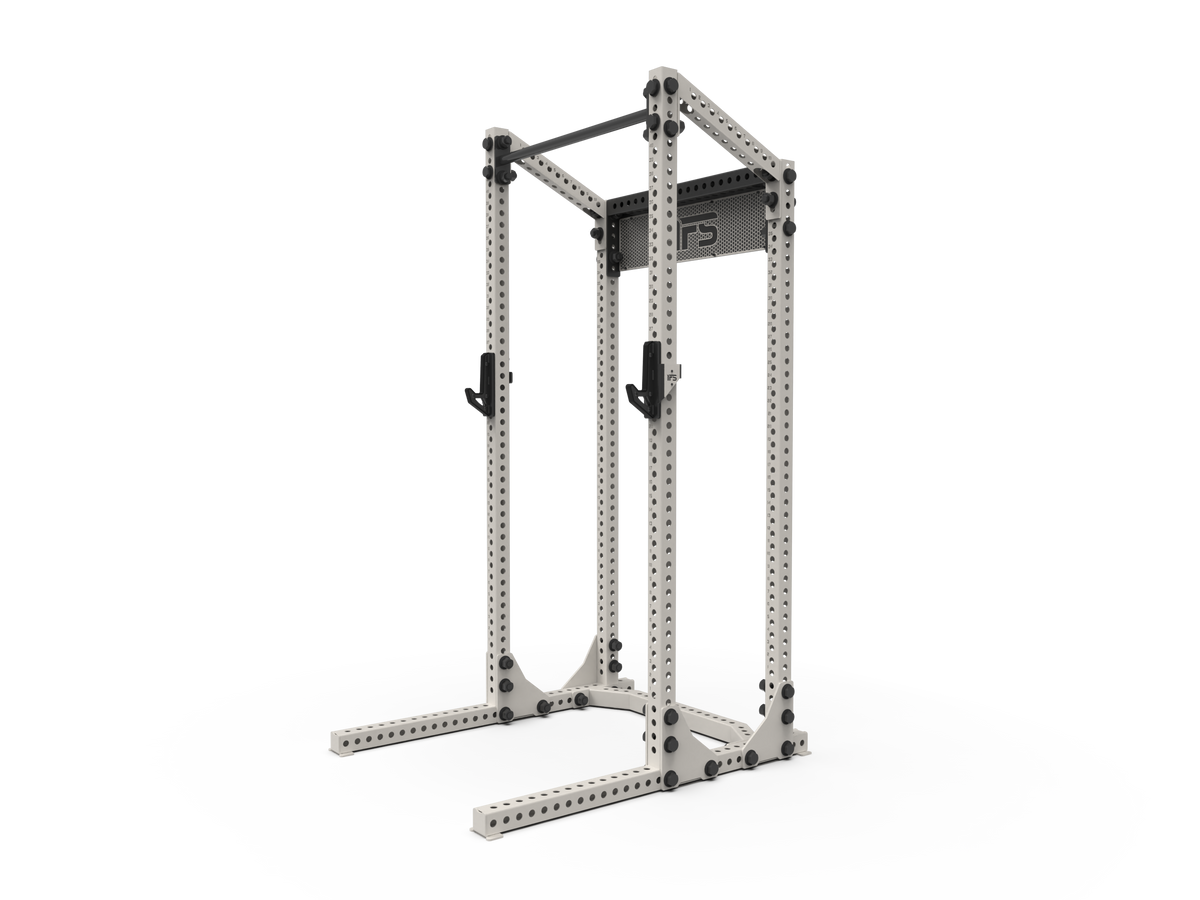 HR-24A: 24" DEPTH FLAT FOOT ANGLED HALF RACK