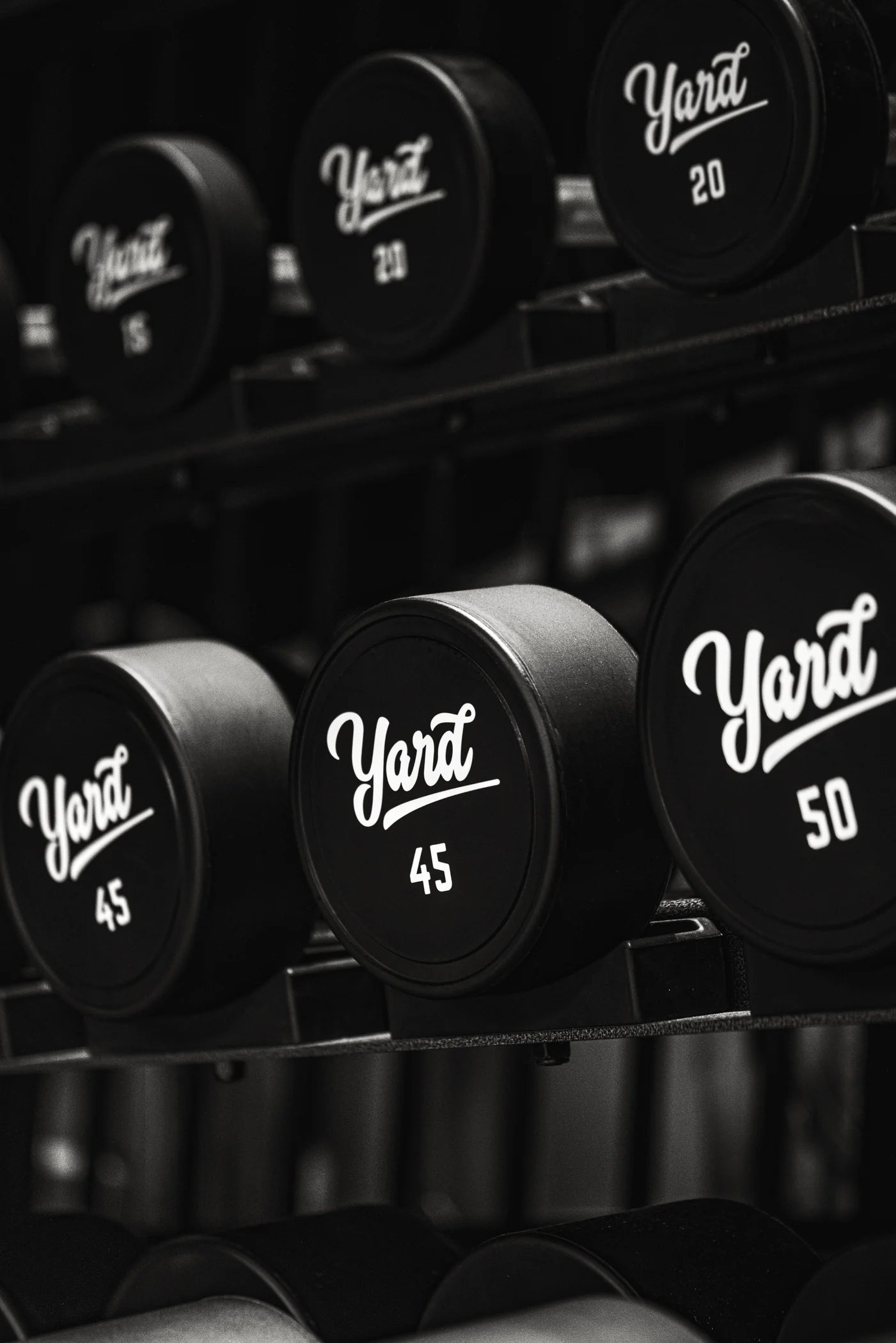 Custom Yard Athletics dumbbells